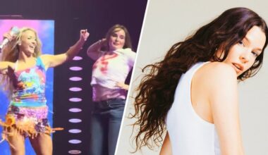 Het virale moment van Zara Larsson en Julia, choreografe Lola Beckers (foto: Jeffrey Mac-Nack).