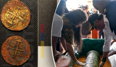 Colombia is begonnen met het opduiken van voorwerpen uit de San José.