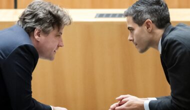 Partijleiders Henri Bontenbal (CDA) en Rob Jetten (D66)