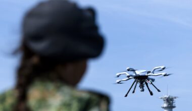 Beeld ter illustratie: drones in Nederlands luchtruim