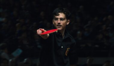 Opvallende poster 'Marty Supreme' met Timothée Chalamet daagt je uit om groot te dromen