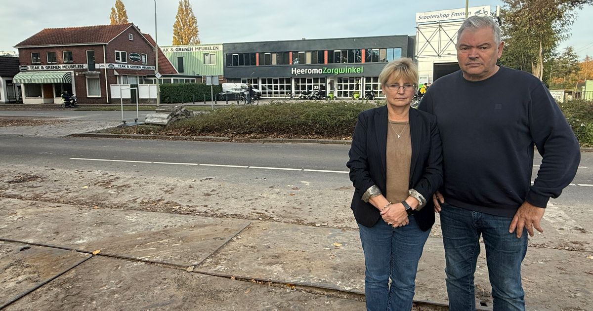 Ondernemers hebben overlast van wegwerkzaamheden in Emmen: 'Het voelt een beetje machteloos'
