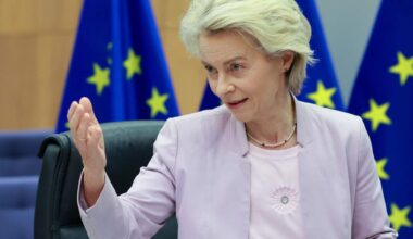 Voorzitter Ursula von der Leyen van de Europese Commissie.