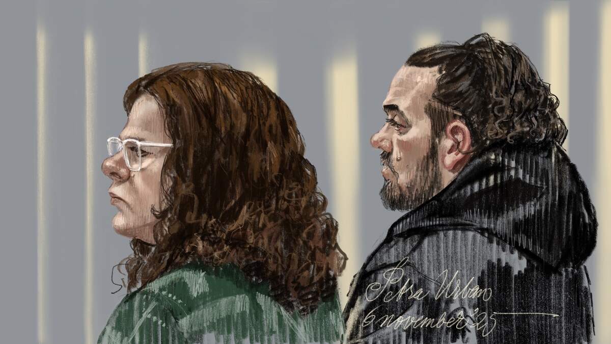 Daisy W. en John van de B. in het beklaagdenbankje van de Rotterdamse rechtbank.