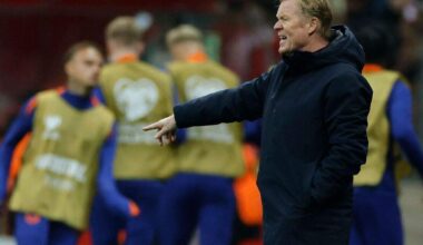 Ronald Koeman zag Nederland afgelopen vrijdag met 1-1 gelijkspelen bij Polen.