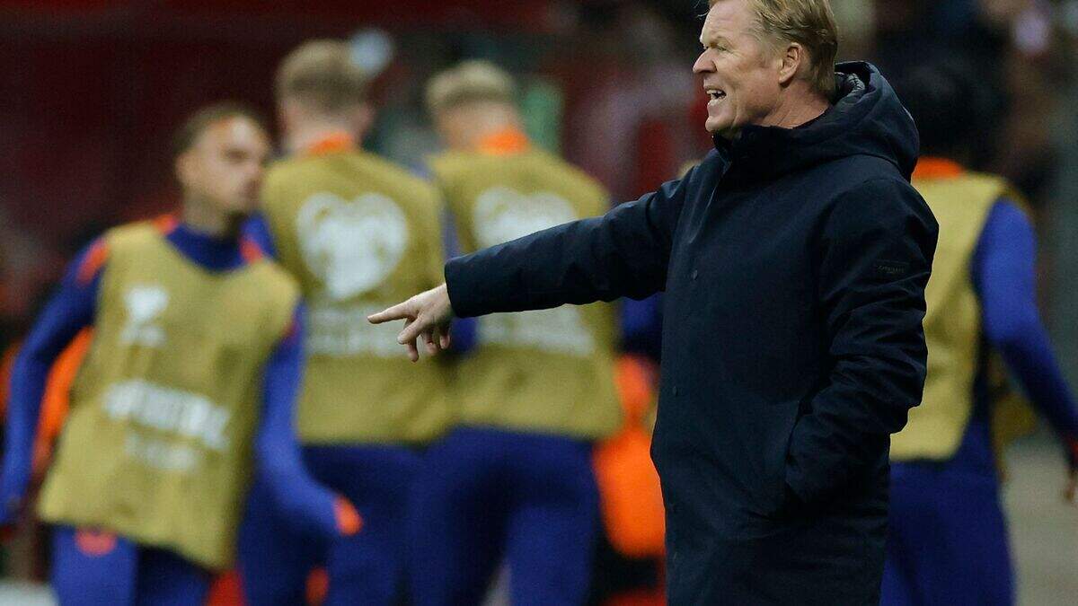 Ronald Koeman zag Nederland afgelopen vrijdag met 1-1 gelijkspelen bij Polen.