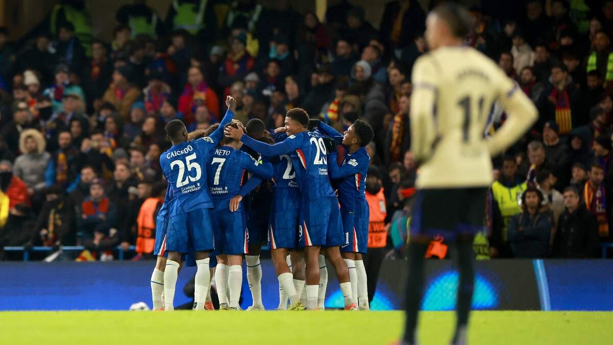 Chelsea viert feest op Stamford Bridge.