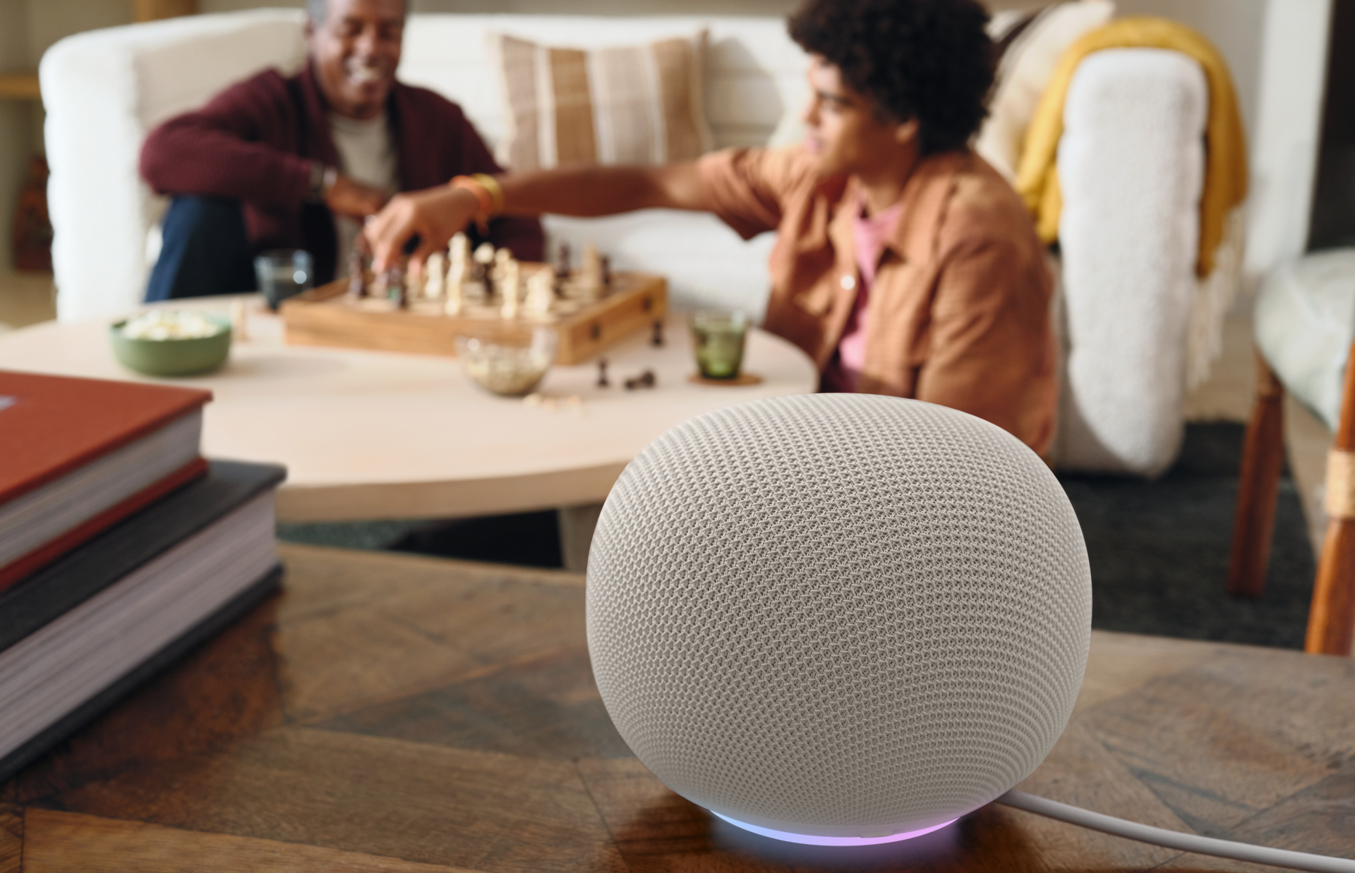 Google Home Speaker with Light Ring - Porcelain