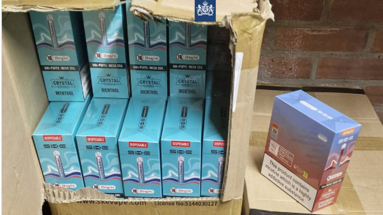 Ruim 22.000 illegale vapes gevonden in Naaldwijk - WOS Nieuws