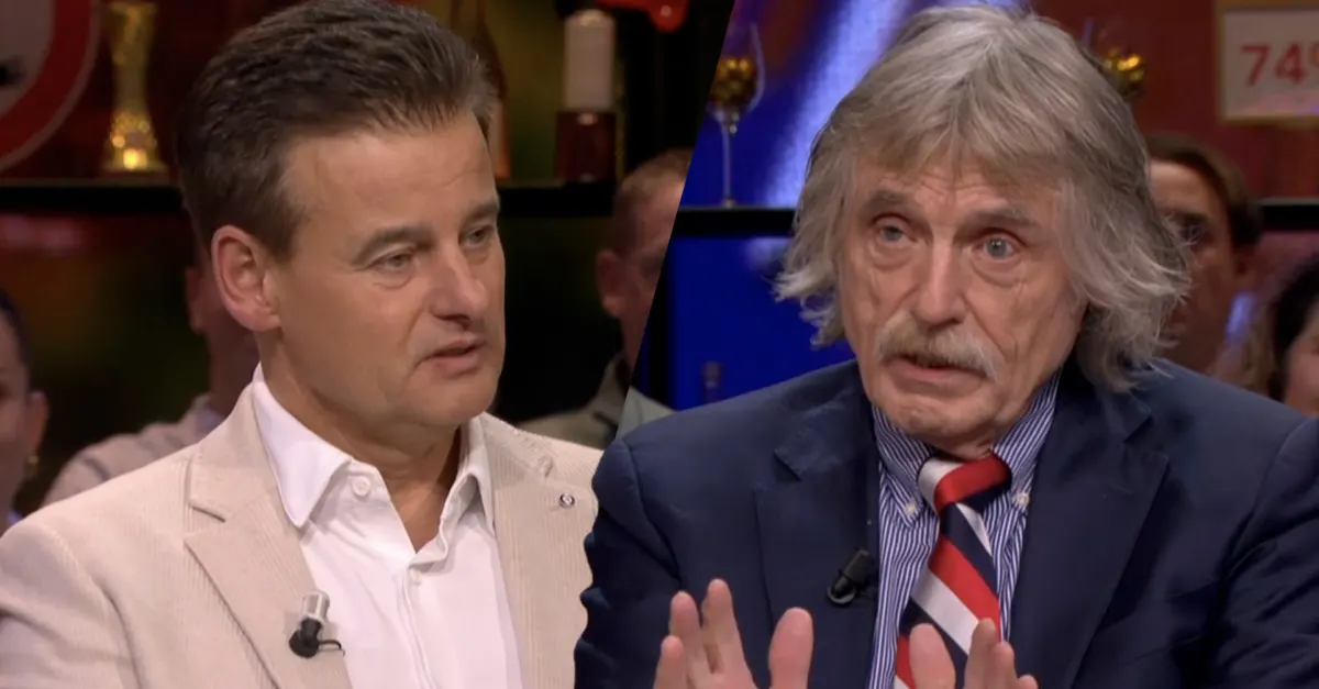 Johan Derksen onderbreekt uitzending Vandaag Inside: 'Wilfred, ik heb een belangrijke mededeling...'