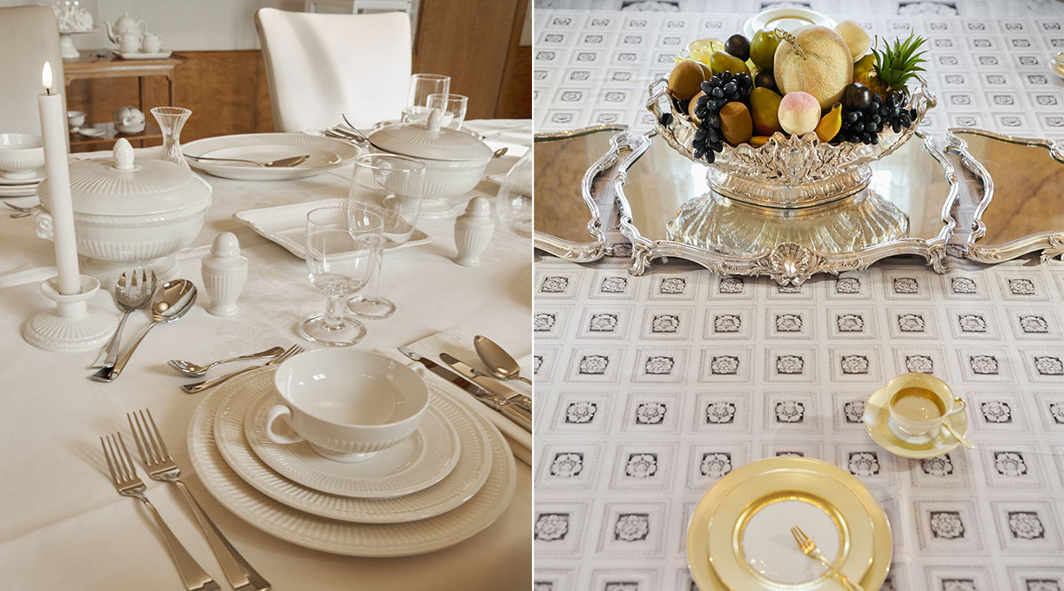 Stukken uit de tentoonstelling De Smaak van Soestdijk in Paleis Soestdijk.