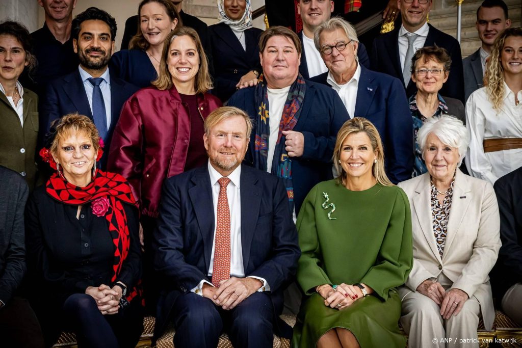 Martijn Krabbé en vader Jeroen bij de uitblinkerslunch 