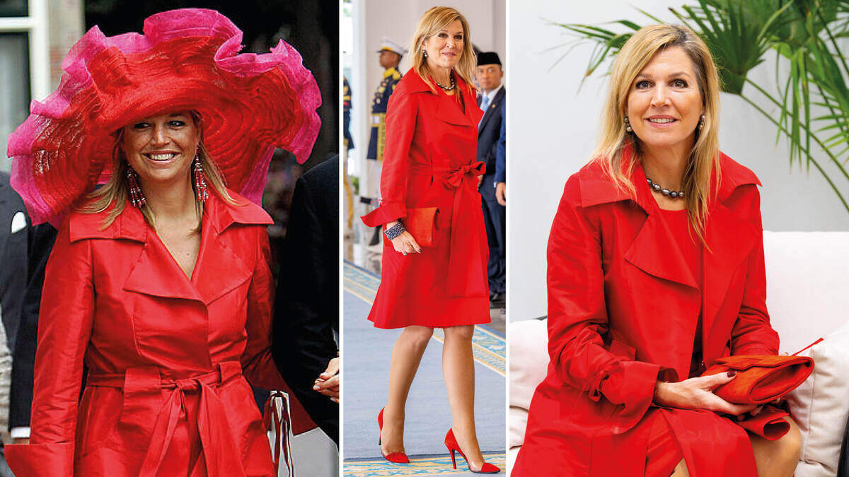 Máxima weet ’jurk van toen’ toch weer te upgraden naar hedendaags hip’