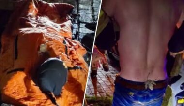 Elfde van de elfde wordt dronken wildplasser bijna fataal na val in kanaal