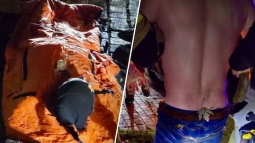 Elfde van de elfde wordt dronken wildplasser bijna fataal na val in kanaal