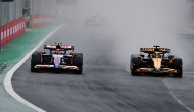 Natte baan tijdens sprintrace en kwalificatie?