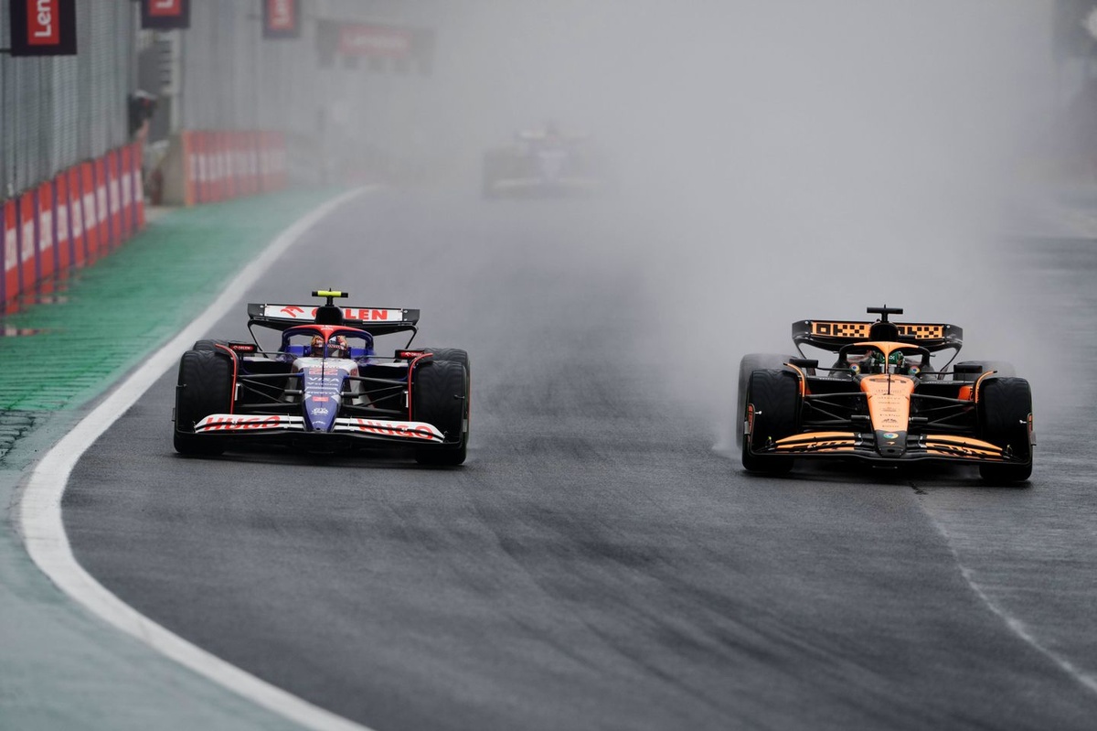 Natte baan tijdens sprintrace en kwalificatie?