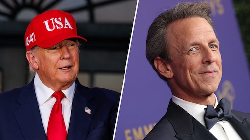 Donald Trump niet te spreken over komiek Seth Meyers: 'Minst getalenteerde persoon ooit'