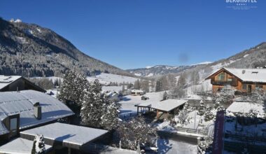 genieten van Kaiserwetter na de sneeuwval in de Alpen