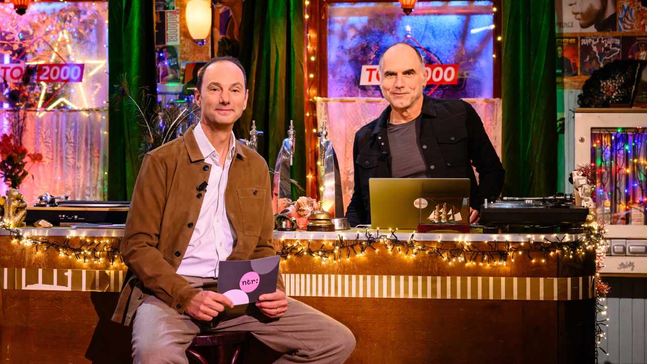 Thomas van Luyn en Leo Blokhuis voor Top 2000 Quiz