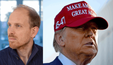 Schrijver Rutger Bregman (l.) heeft in lezing georganiseerd door de BBC hard uitgehaald naar Donald Trump.