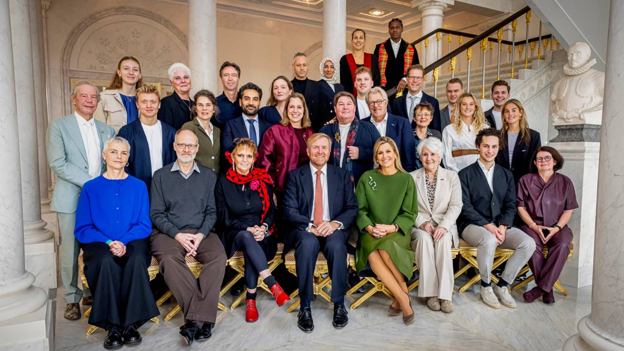 Martijn en Jeroen Krabbé aan koninklijke lunchtafel