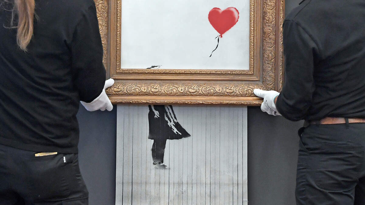 Man krijgt jaar cel voor diefstal van Banksy-schilderij