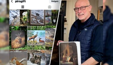 Hans ziet kopieën van zijn eigen schilderijen tegen bodemprijzen te koop staan