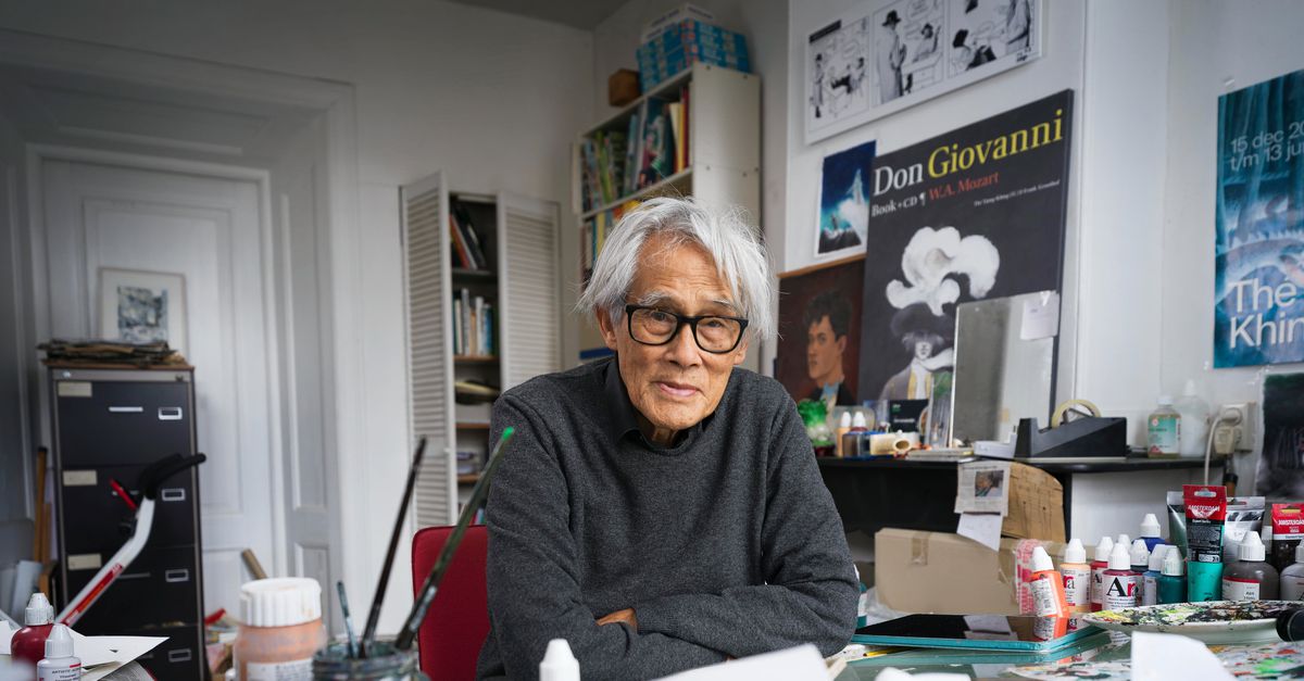 Illustrator Thé Tjong-Khing voelt zich geen kunstenaar. ‘Bij mij bestel je gewoon een goeie tekening’