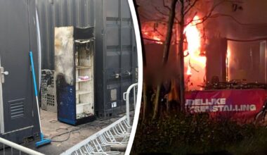 Brandweer eet patatje bij Bram Ladage en keert terug om kraam te blussen - Rijnmond