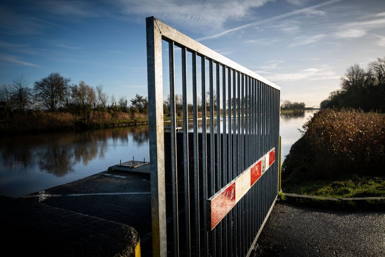 De Paddepoelsterbrug vlak buiten Groningen-stad. Deze brug werd in 2018 aangevaren.