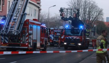 Brand in pand centrum Zaandam