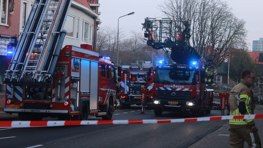 Brand in pand centrum Zaandam