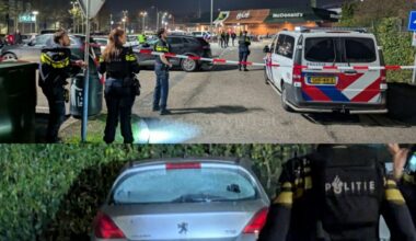 Schietpartij op de parkeerplaats van de McDonalds Barendrecht aan de Van Der Waalsweg