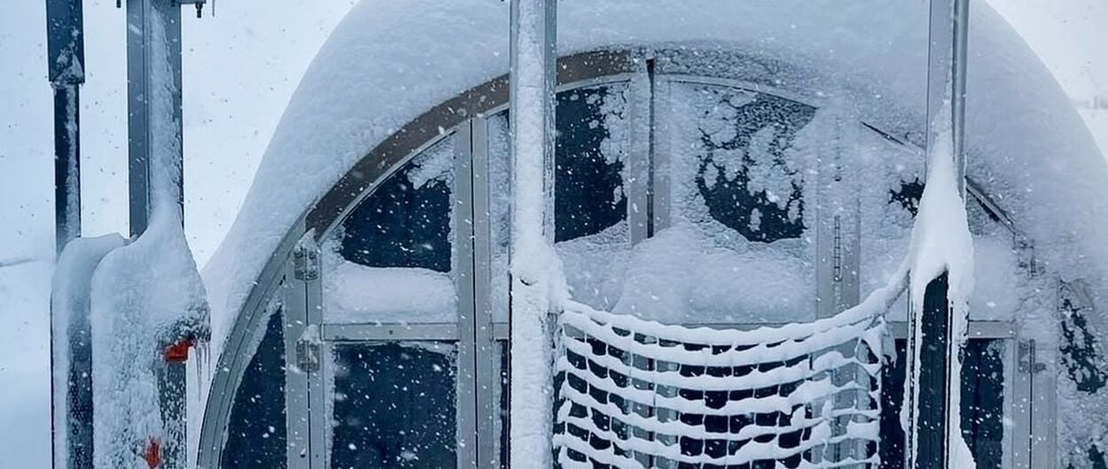 Dit skigebied moest sluiten omdat er simpelweg te veel sneeuw ligt