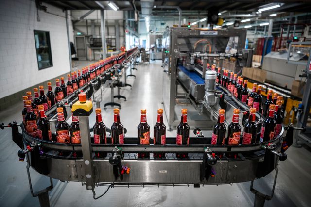 De Groningse distilleerderij Hooghoudt.