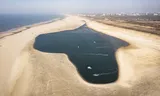Een kunstmatige zandbank voor de kust van Den Haag, in de vorm van een schiereiland.