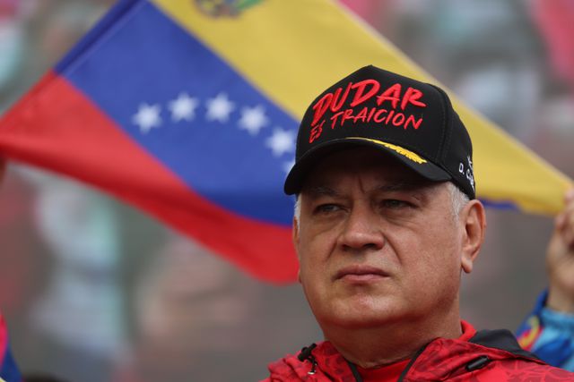 Minister van Binnenlandse Zaken Diosdado Cabello Rondon.  