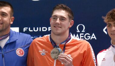 Goud en zilver voor Corbeau op tweede dag EK kortebaanzwemmen