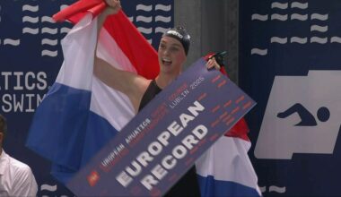 Dubbel goud en Europese records voor uitblinkende Steenbergen op EK kortebaan