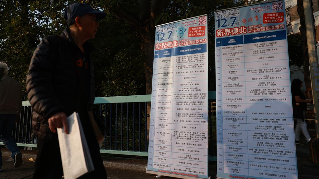 Monddood gemaakt Hongkong naar de stembus, geen plek voor woede over de brand