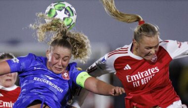 FC Twente-vrouwen uitgeschakeld in Champions League na nipte nederlaag bij Arsenal