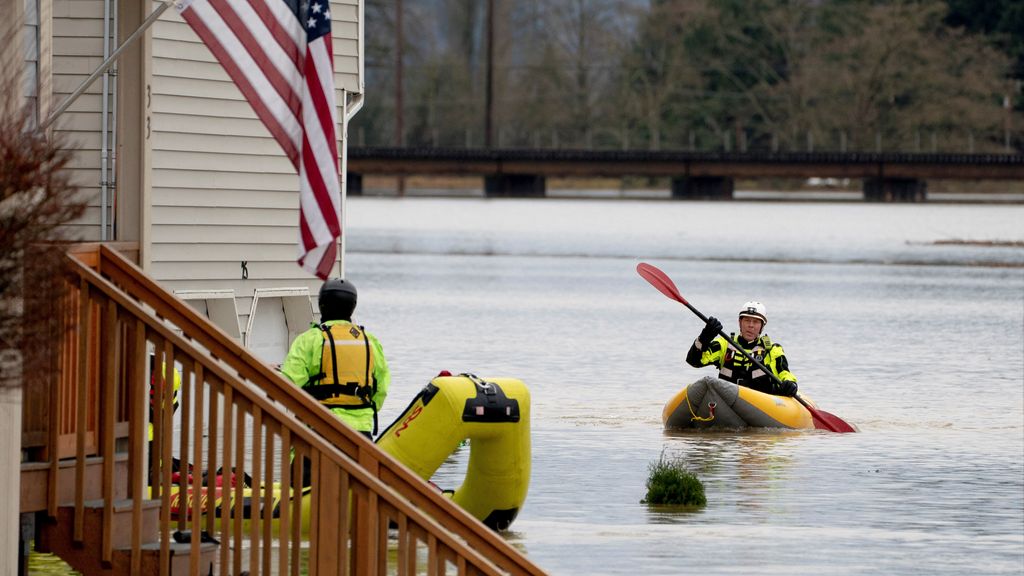 Veel evacuaties verwacht in Washington en West-Canada door overstromingen