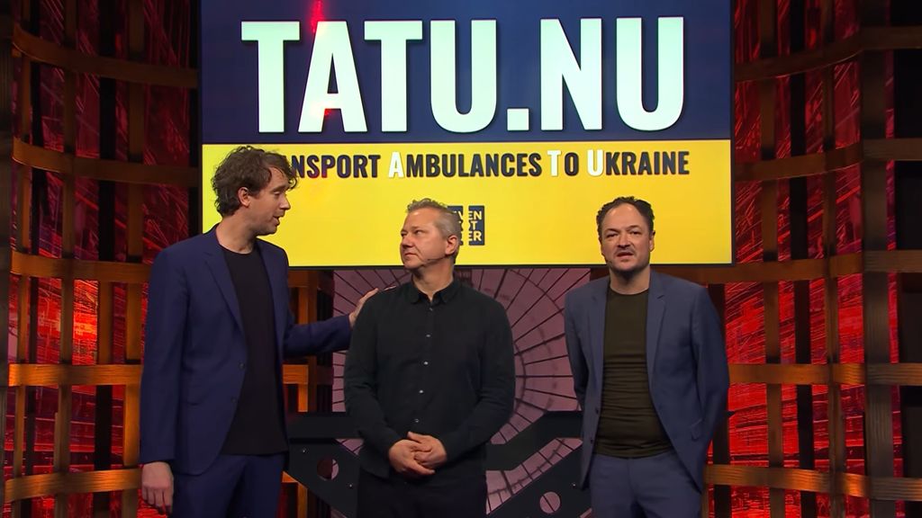Tv-programma Even Tot Hier haalt 3 miljoen euro op voor ambulances Oekraïne