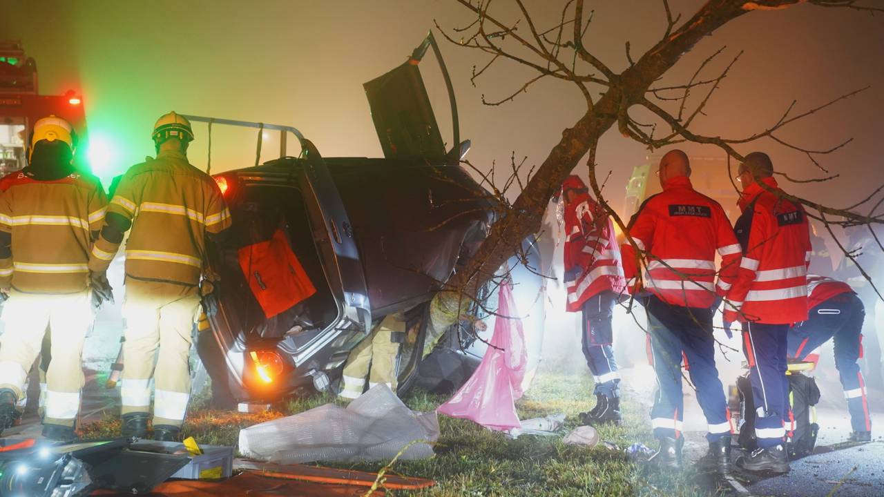 Bij het ongeluk in Schijndel was geen ander verkeer betrokken (foto: Bart Meesters/Persbureau Heitink).