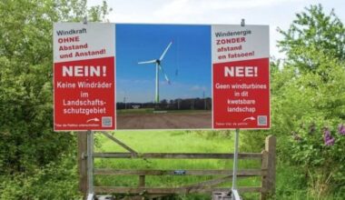 Winterswijkers trachten windmolens in Duitsland tegen te houden