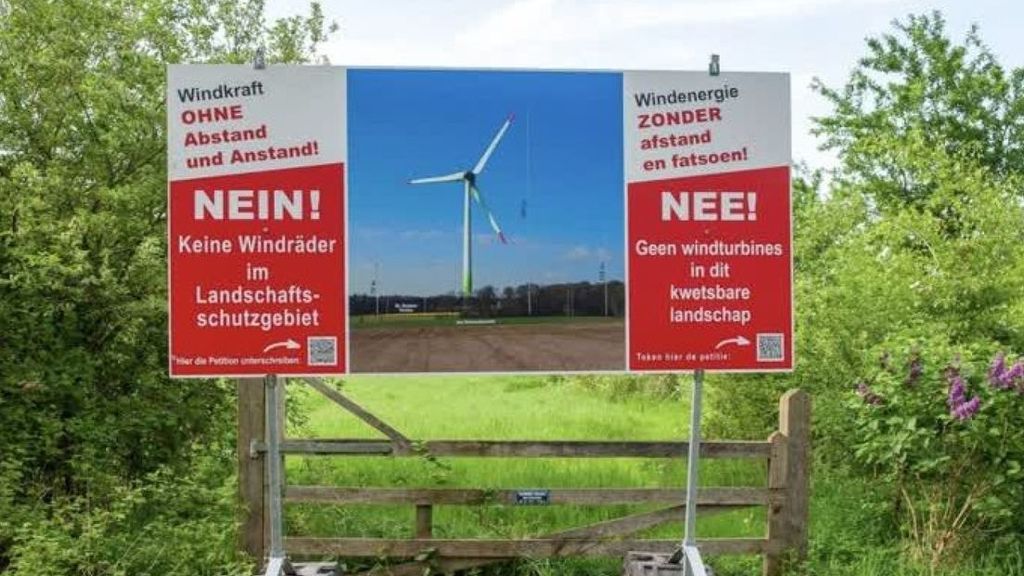 Winterswijkers trachten windmolens in Duitsland tegen te houden