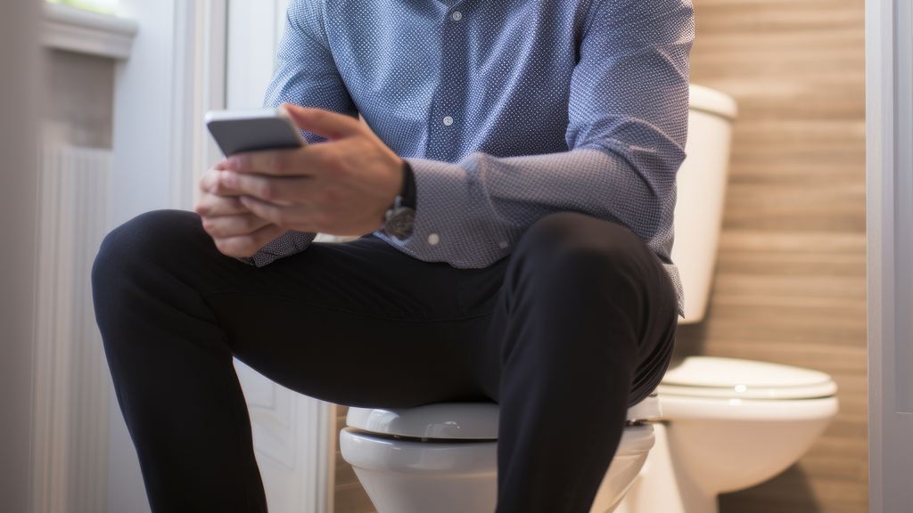 Man ontslagen omdat hij soms wel 4 uur per dag op wc zat