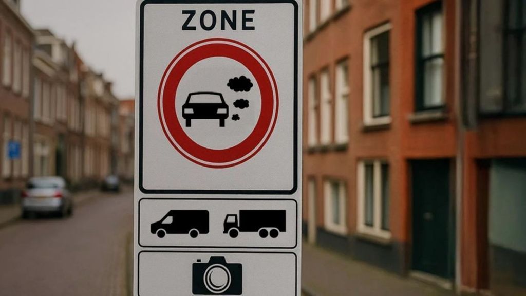 Den Haag heeft als eerste gemeente het nieuwe verkeersbord voor de zero-emissiezone