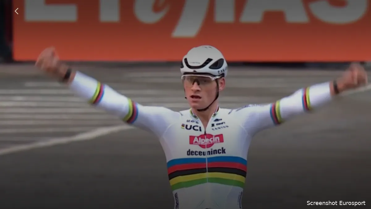 En of Mathieu van der Poel een goede conditie heeft: sponsor Whoop geeft cijfers achter zege in Antwerpen prijs